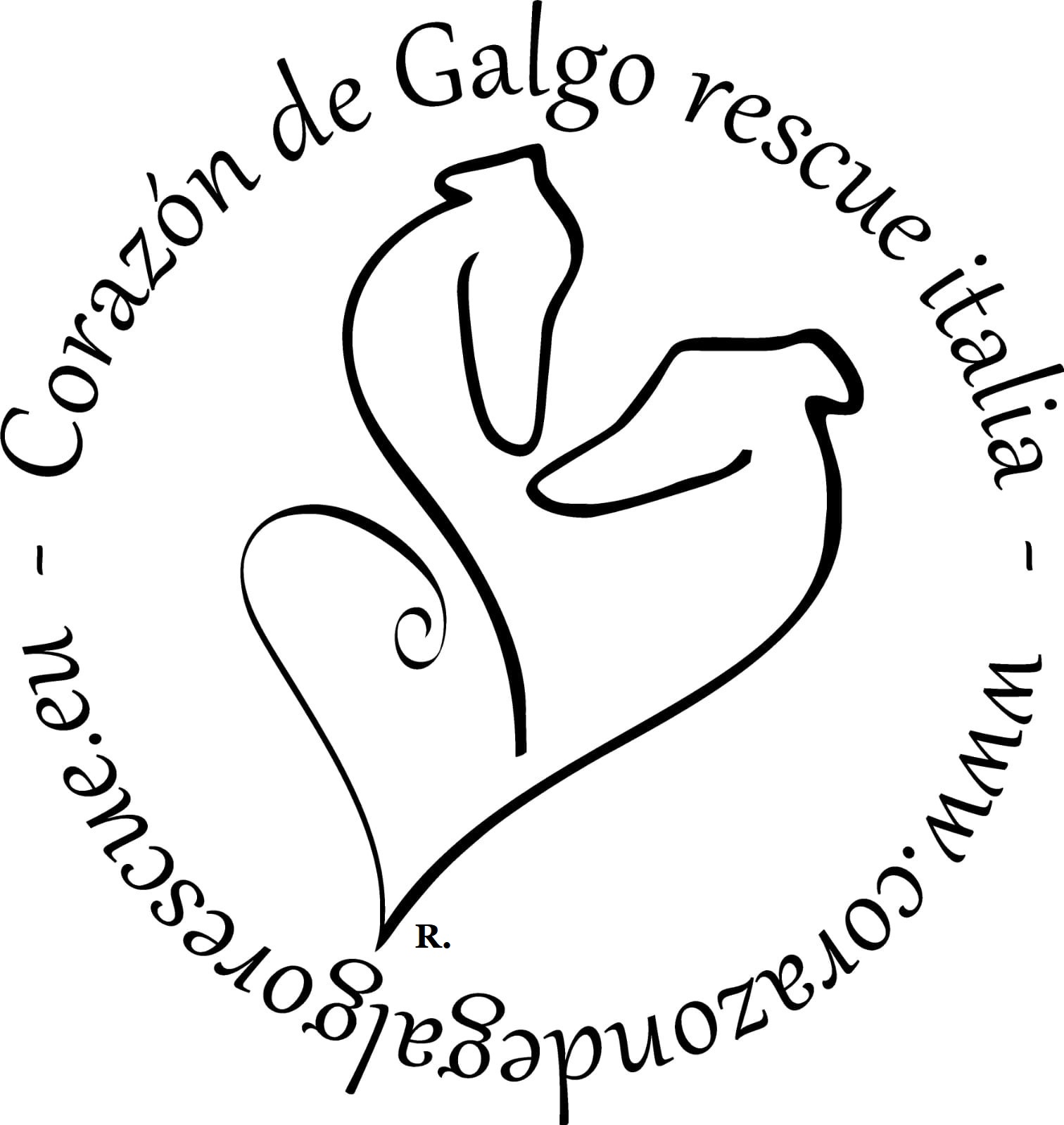 Logo Corazón de Galgo Rescue